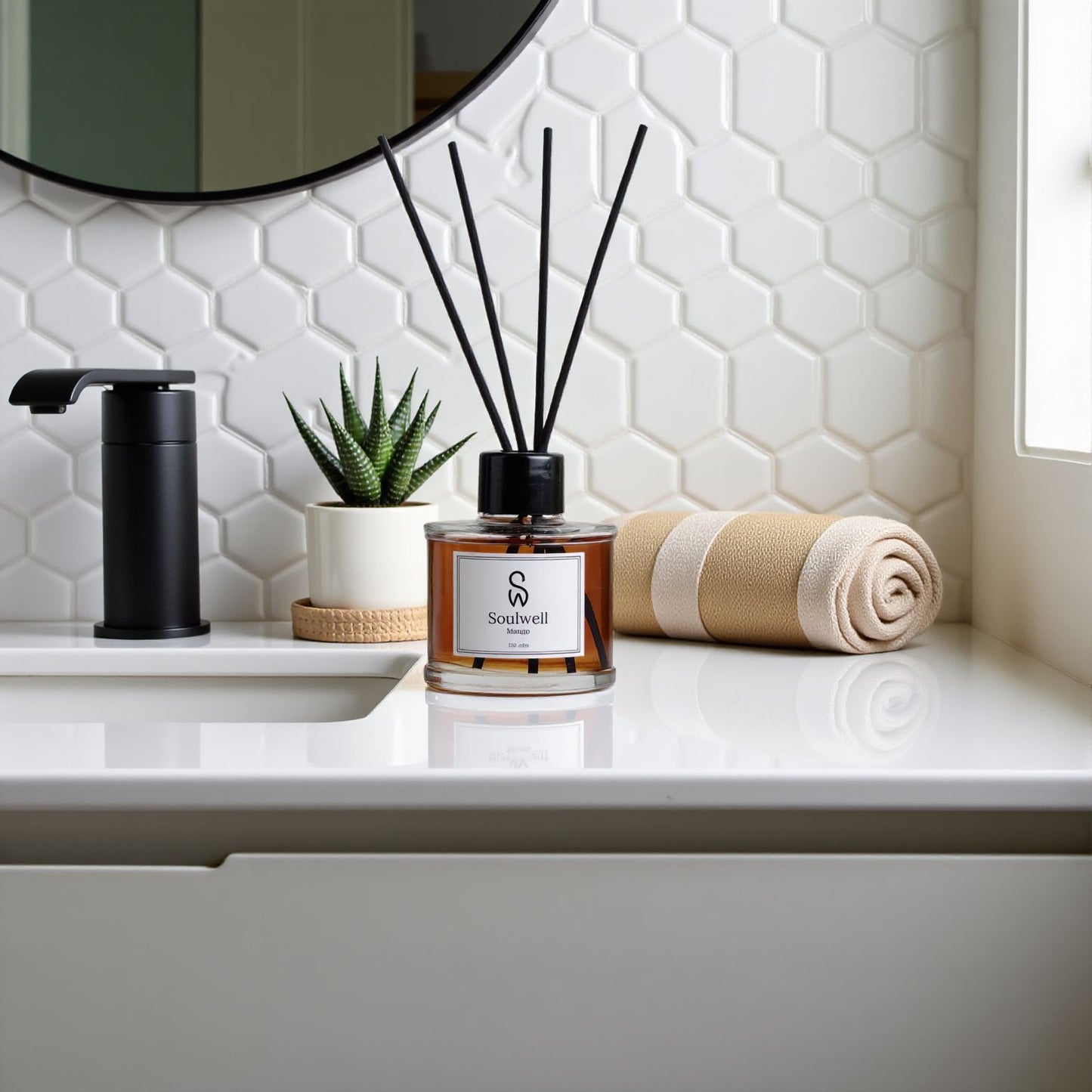Mango - Soulwell Zapach do Domu z Patyczkami 120ml - SOULWELL