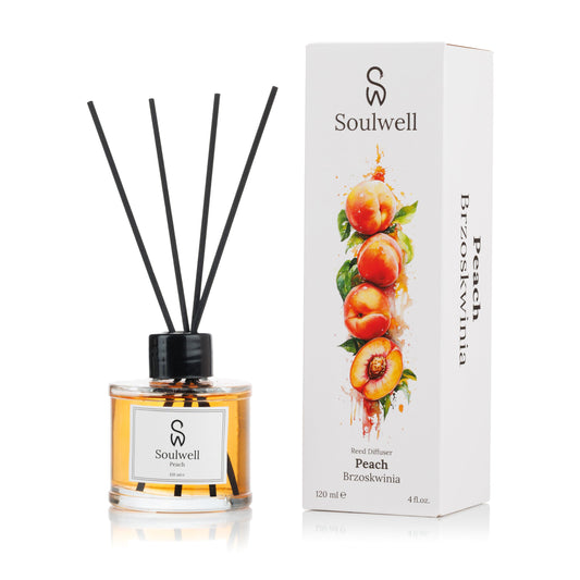 Brzoskwinia - Zapach do Domu z Patyczkami 120ml - SOULWELL
