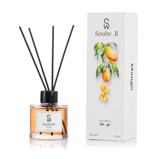 Mango - Soulwell Zapach do Domu z Patyczkami 120ml - SOULWELL